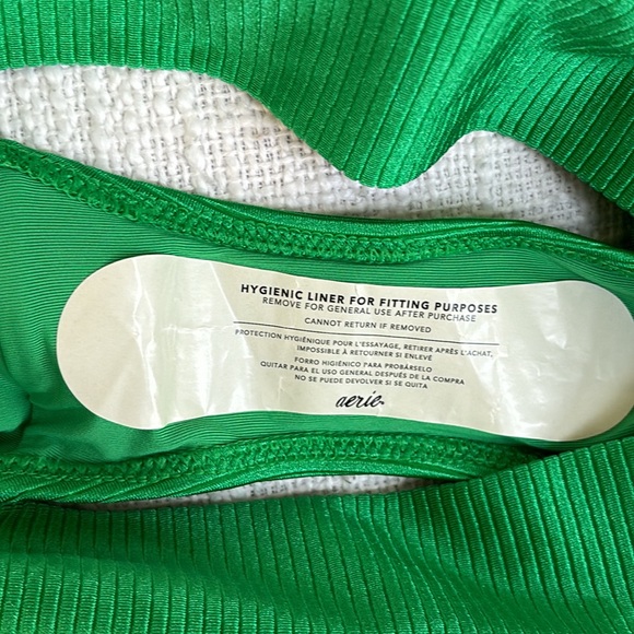 NWT Aerie Shine Rib Crossover High Waisted Bikini Bottoms - Picture 5 of 8